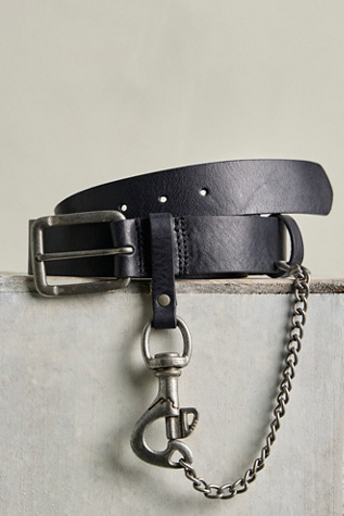 We The Free Prescott Belt Keychain at Free People in Black, Size: M/L