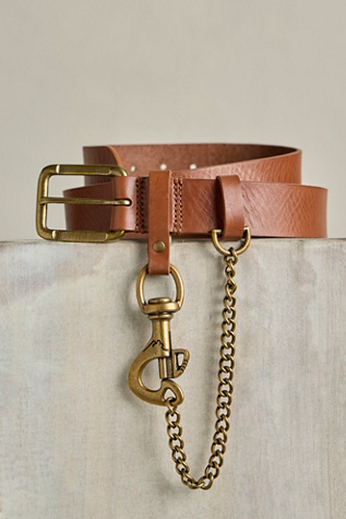 We The Free Prescott Keychain Belt at Free People in Cognac, Size: S-M/P-M