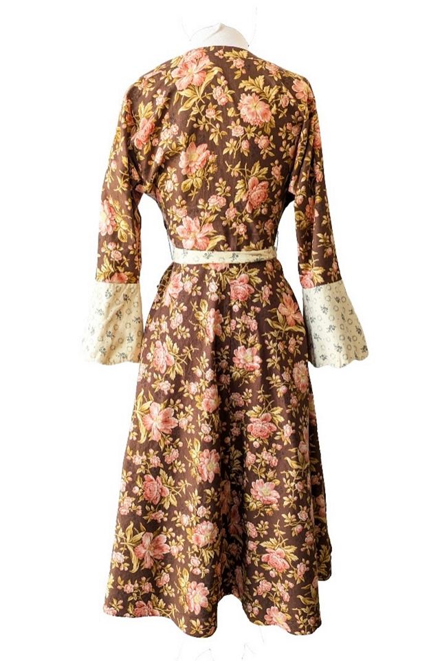 Vintage Batsheva Brown Floral Dress Selected by The Curatorial Dept. #2