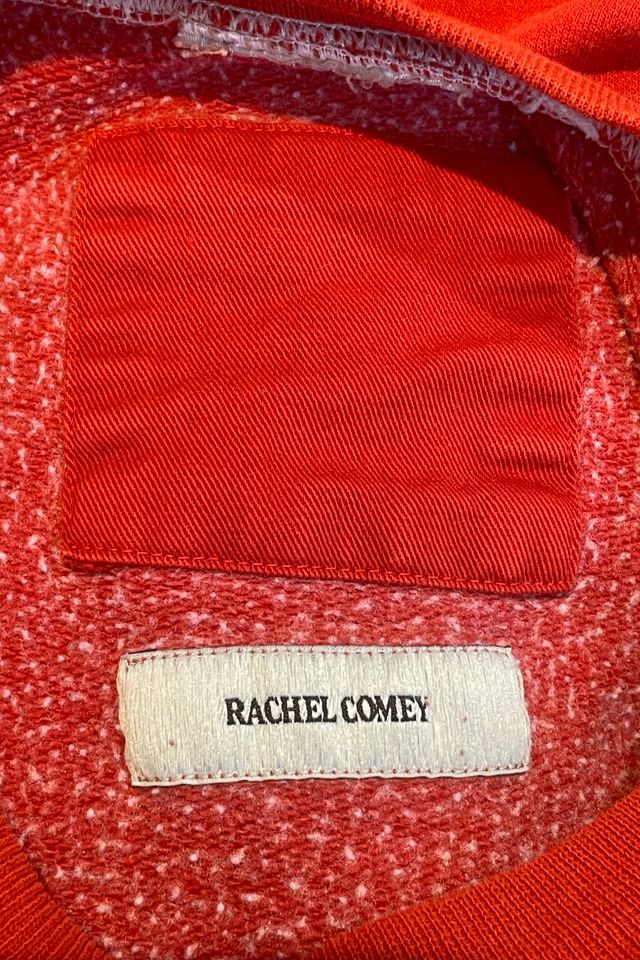 Rachel Comey Red Orange Distressed Sweatshirt Selected by The Curatorial Dept. #2