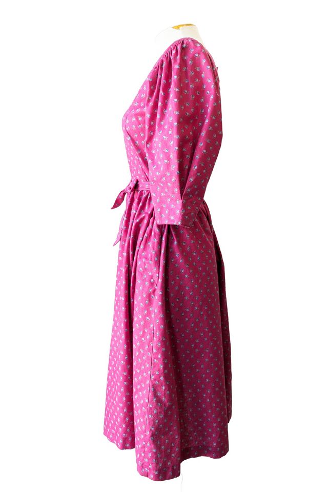Petite Lanz Pink and Blue Floral Dress Selected by The Curatorial Dept. #1
