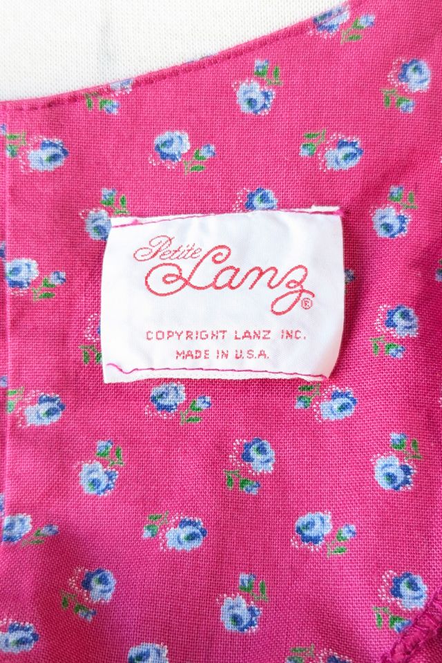 Petite Lanz Pink and Blue Floral Dress Selected by The Curatorial Dept. #3