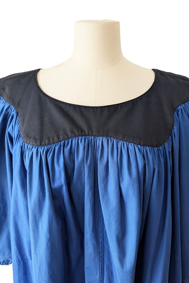 Yves Saint Laurent Blue Dress with Black Yoke Selected by The Curatorial Dept. #1
