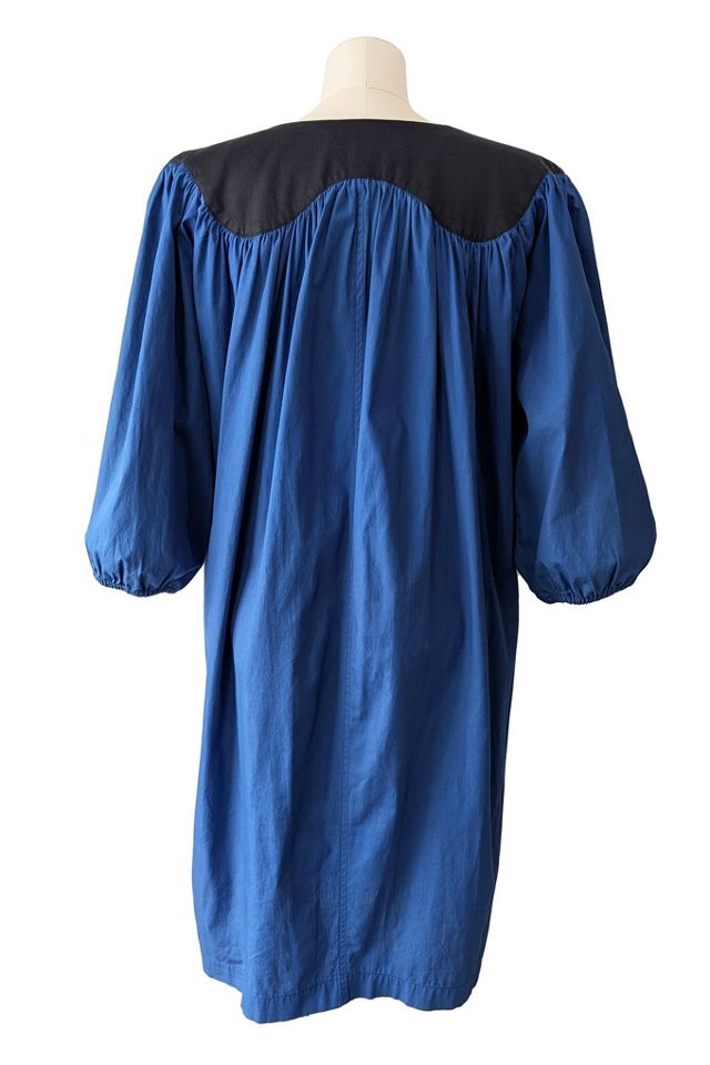 Yves Saint Laurent Blue Dress with Black Yoke Selected by The Curatorial Dept. #2