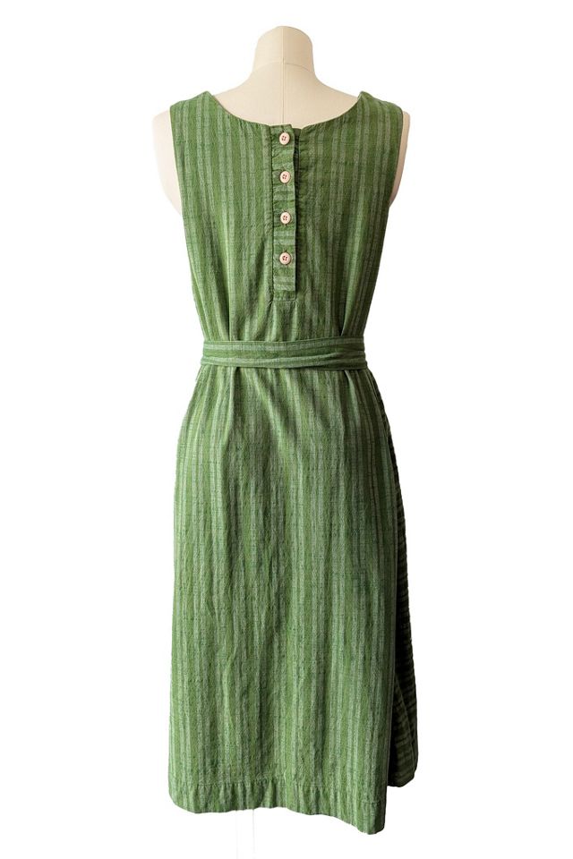 Ace & Jig Green Striped Sleeveless Dress Selected by The Curatorial Dept. #1