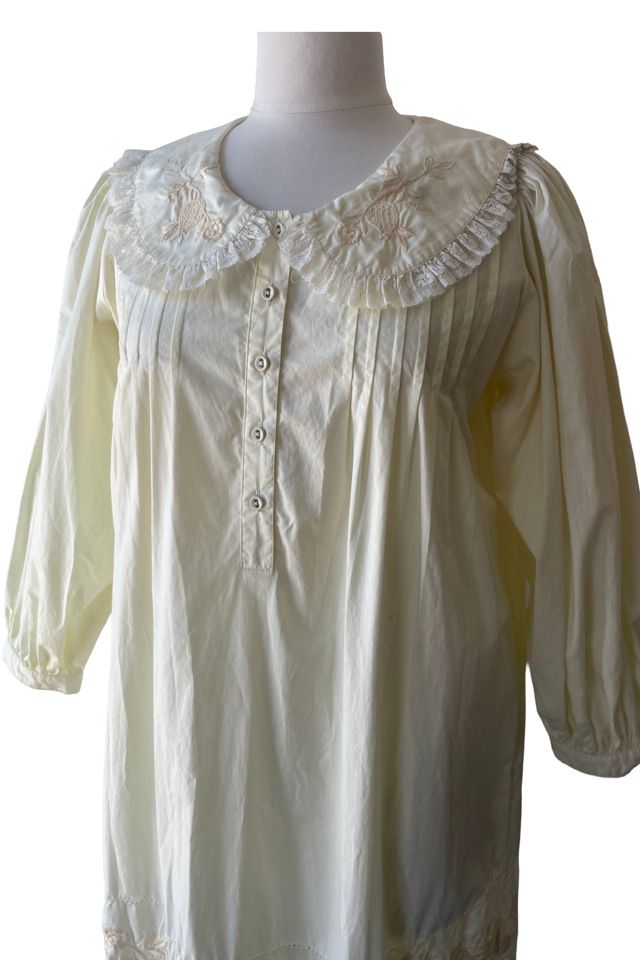 Christy Dawn Yellow Floral Lace Nightgown Selected by The Curatorial Dept. #1
