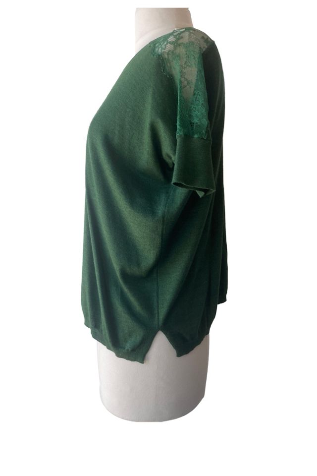 Valentino Green Lacy Cashmere Sweater Selected by The Curatorial Dept. #1