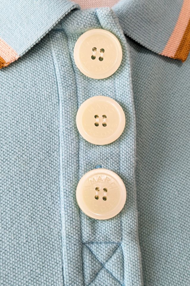 Marc Jacobs Aqua Short Sleeve Polo Selected by The Curatorial Dept. #1