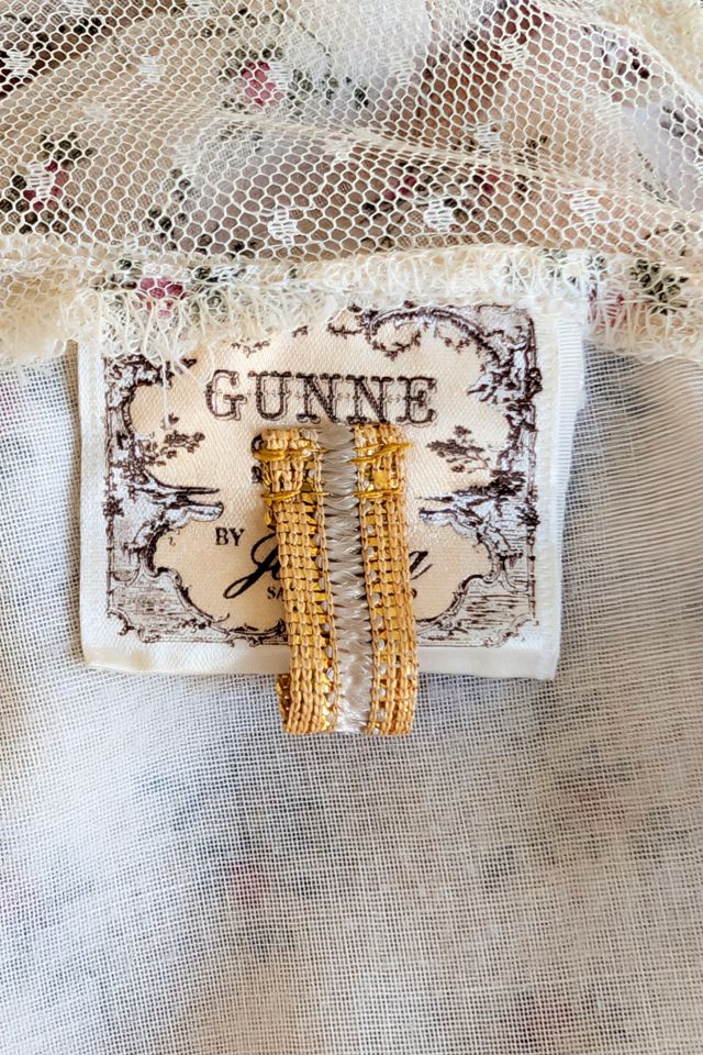 Vintage Gunne Sax Cream Floral Maxi Dress Selected by The Curatorial Dept. #3