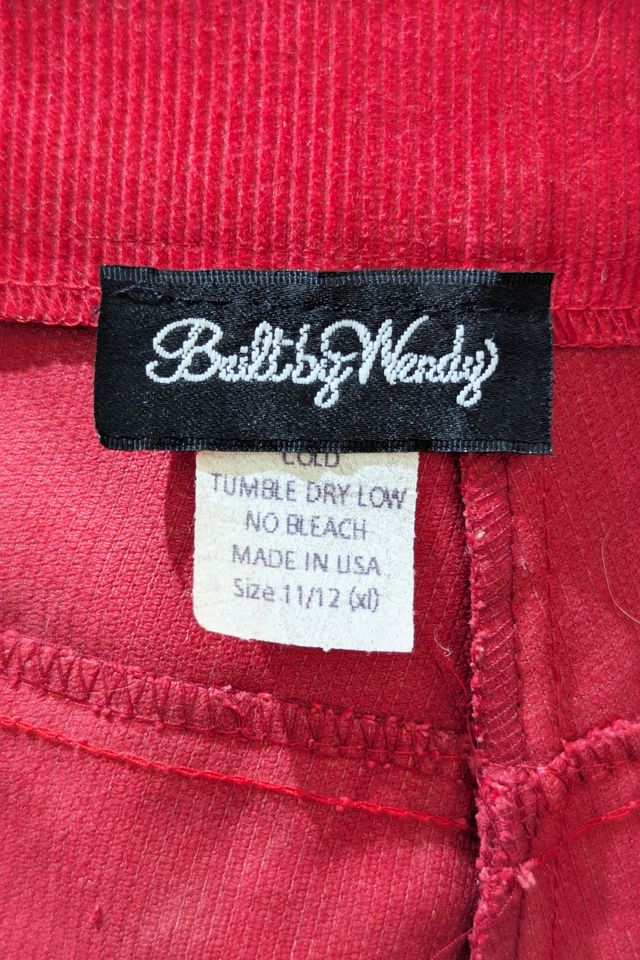 Built By Wendy Red Corduroy Shorts Selected by The Curatorial Dept. #3