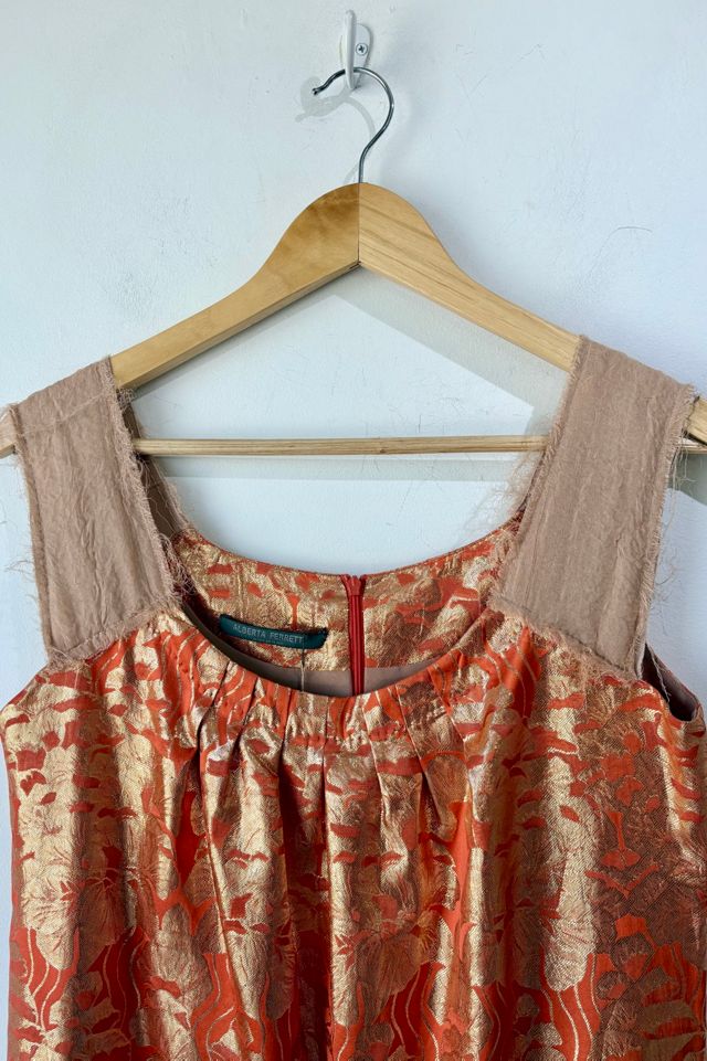 Alberta Ferretti Orange Gold Dress Selected by The Curatorial Dept. #1