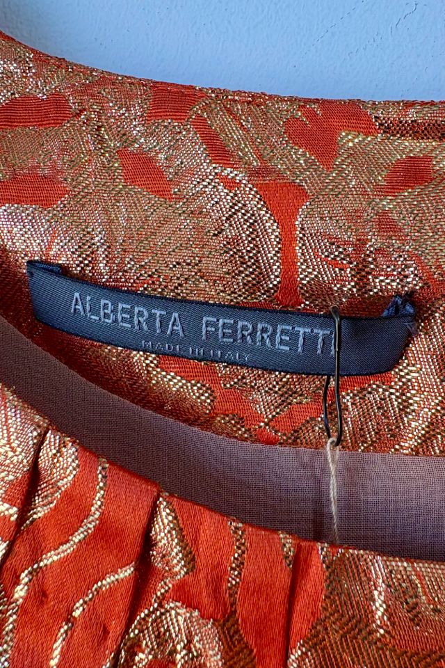 Alberta Ferretti Orange Gold Dress Selected by The Curatorial Dept. #3
