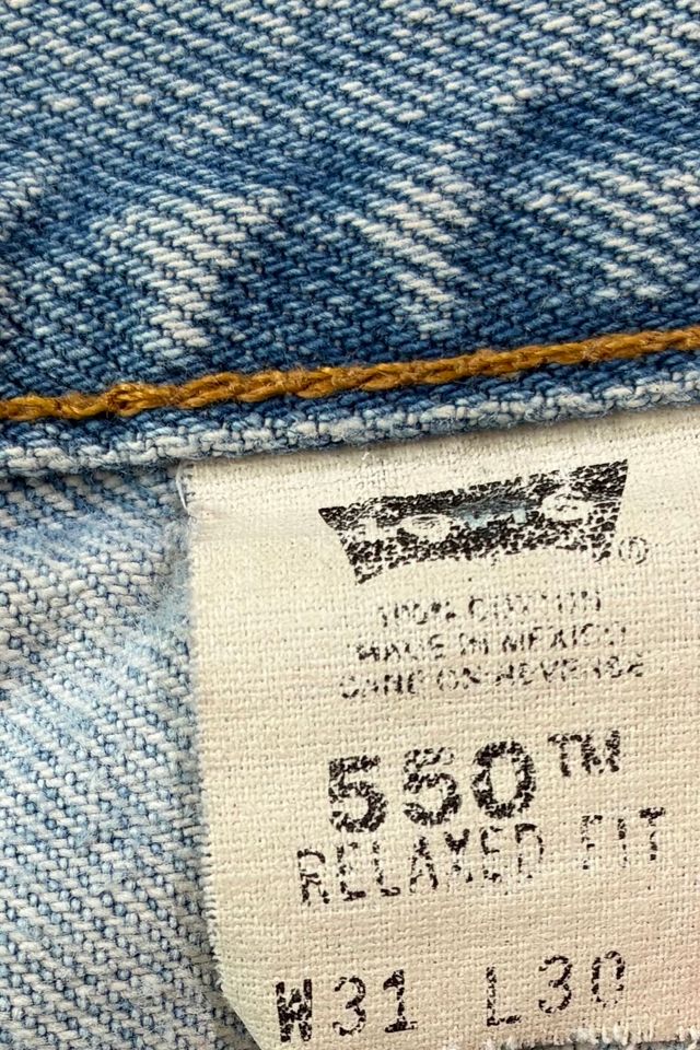 Levi's Light Blue Wash 550 Jeans 31x30 Selected by The Curatorial Dept. #3