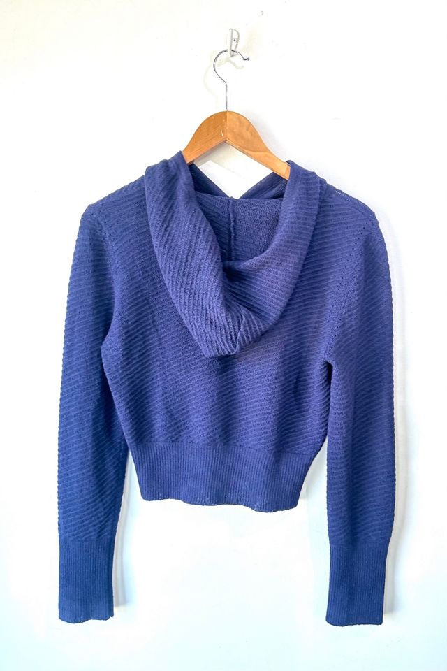 Rachel Comey Navy Cropped Hood Sweater Selected by The Curatorial Dept. #1