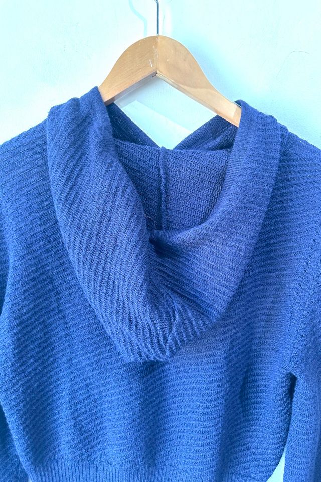 Rachel Comey Navy Cropped Hood Sweater Selected by The Curatorial Dept. #2
