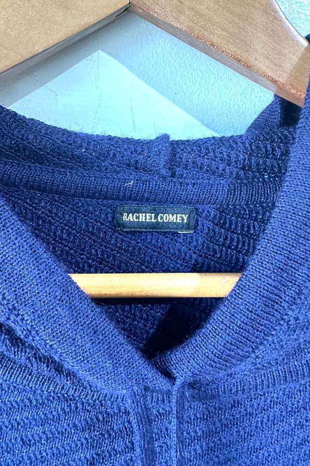 Rachel Comey Navy Cropped Hood Sweater Selected by The Curatorial Dept. #3
