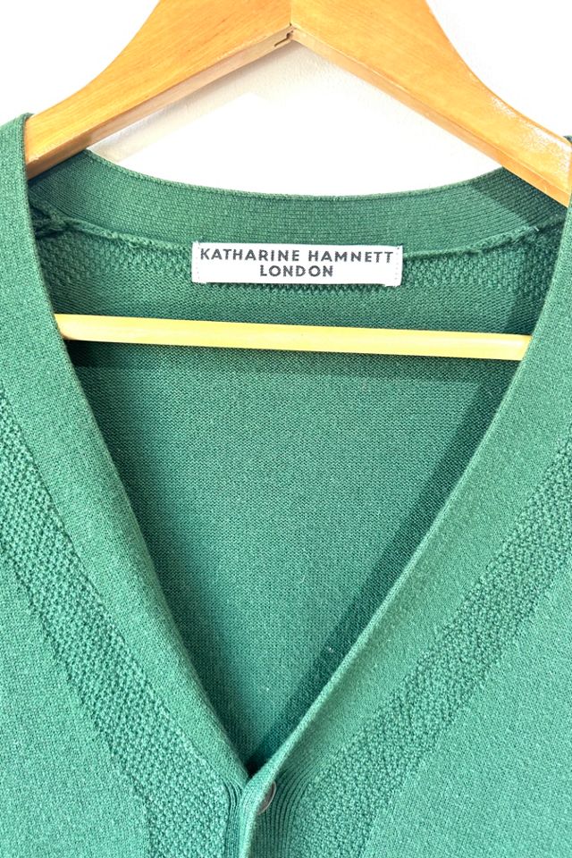 Katharine Hamnett Green Cotton Cardigan Selected by The Curatorial Dept. #3