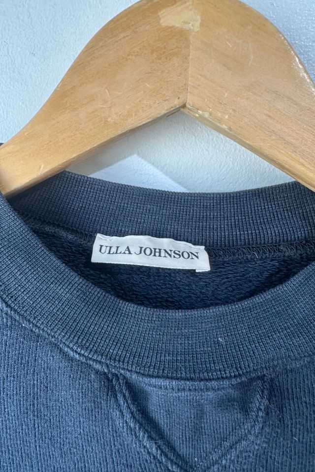 Ulla Johnson Black Puff Sleeve Sweatshirt Selected by The Curatorial Dept. #3