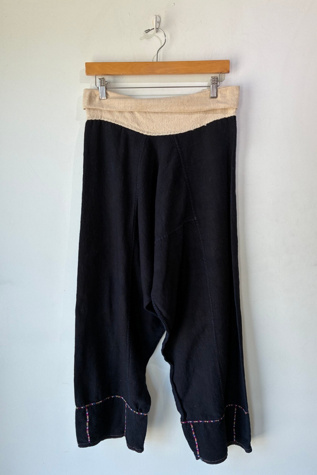 Hmong Indigo Blue Linen Pants Selected by The Curatorial Dept.