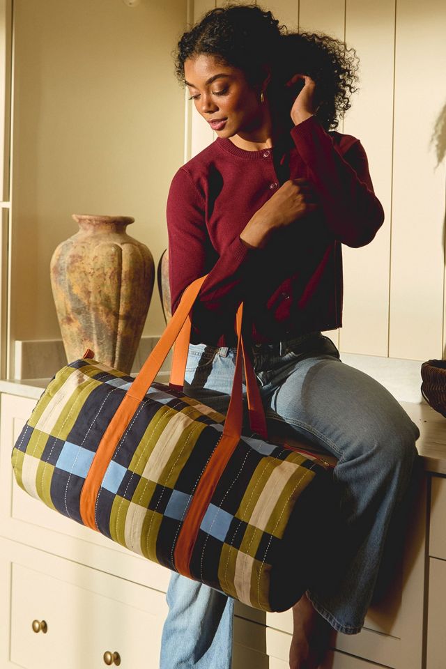 Anchal Lattice Canvas Duffle Bag #1