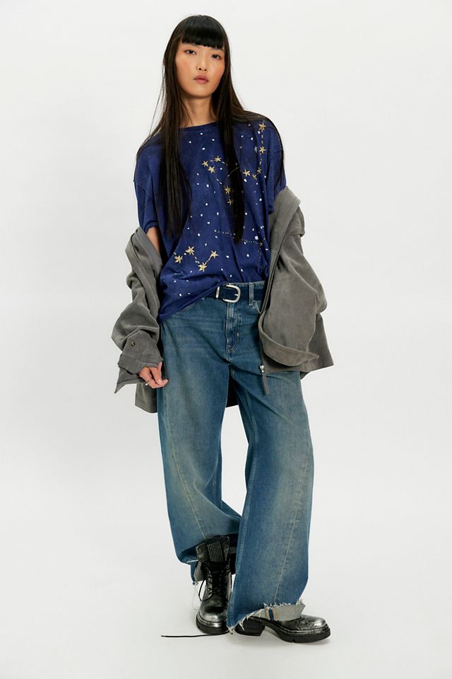 T-shirt brodé constellation Denim And Bone #2