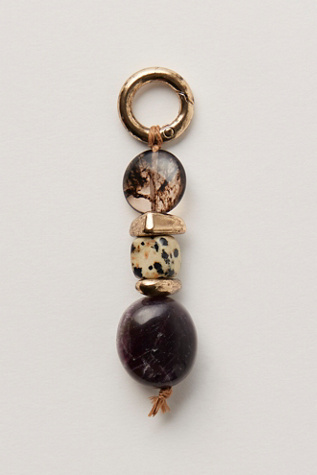 Женская подвеска для обуви Free People Stone Shoe Charm, цвет: Синий / Чёрный — фото 2