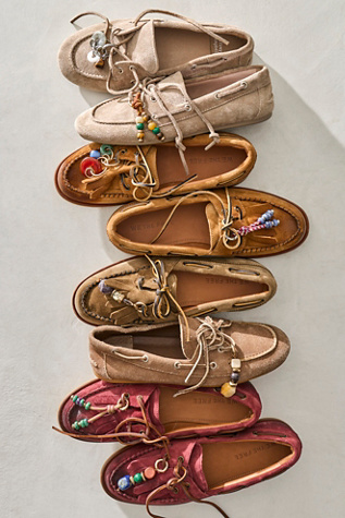 Hiker Shoe Tie Charm by Free People in Orange