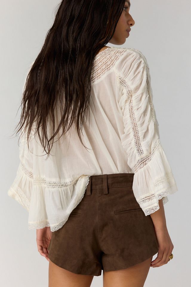 Understated Leather Josie Pleated Micro Shorts #1