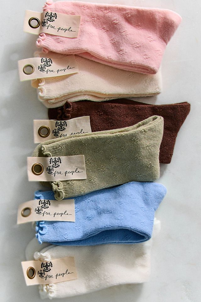 Pointelle Ru Socks #3