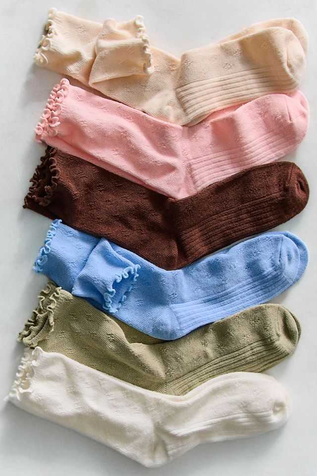 Pointelle Ru Socks #2