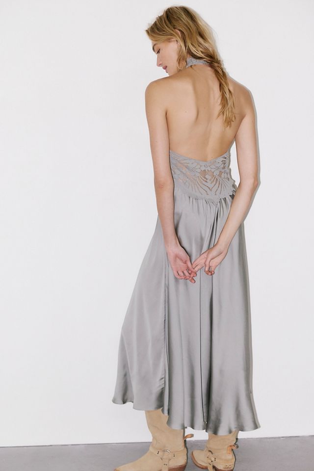 Robe midi à bretelles Petal Party #1