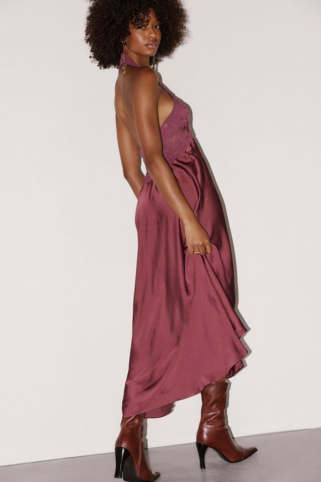 Robe midi à bretelles Petal Party #1
