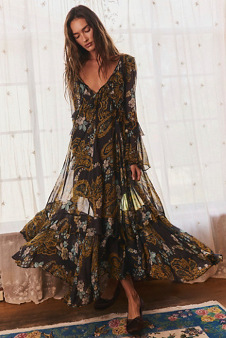 Robe Maxi Pétales de Paisley