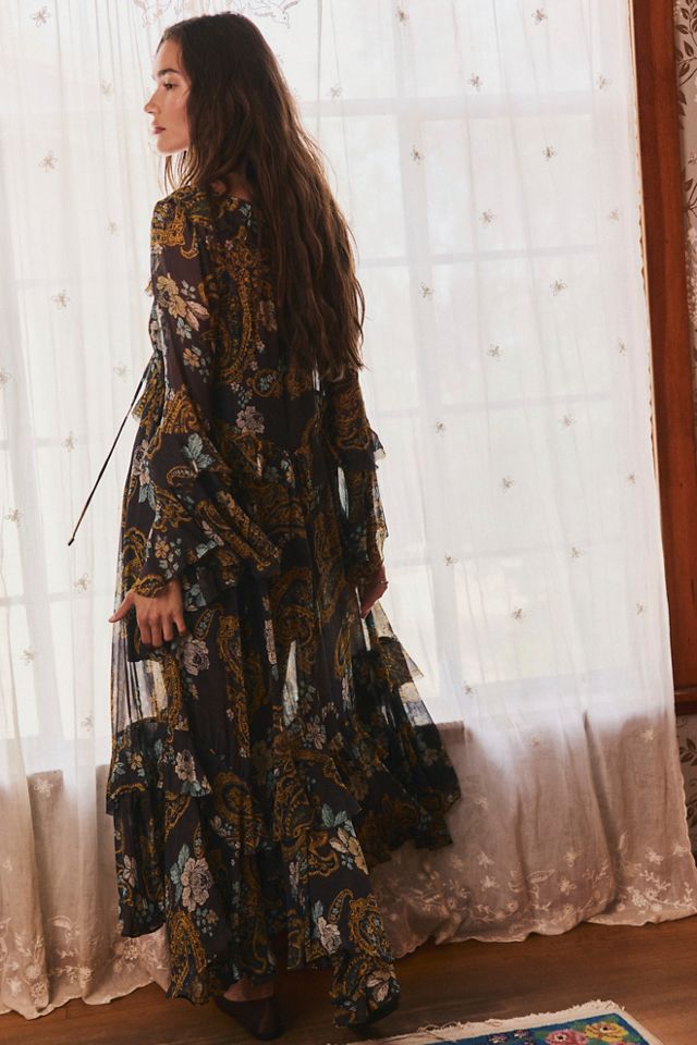 Paisley Petals Maxi Dress #1