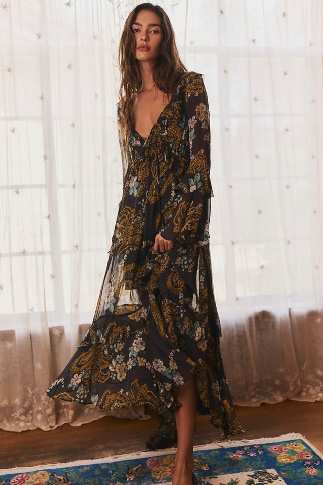 Paisley Petals Maxi Dress #3