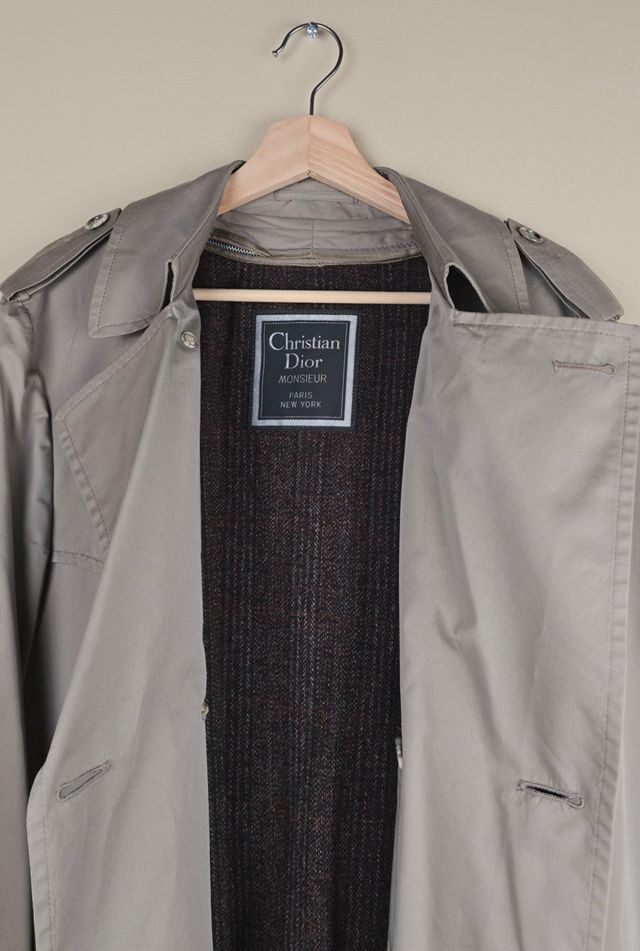 Vintage Fall/Winter 2002 Runway Christian Dior Trench Coat Selected By The Igala NYC #2