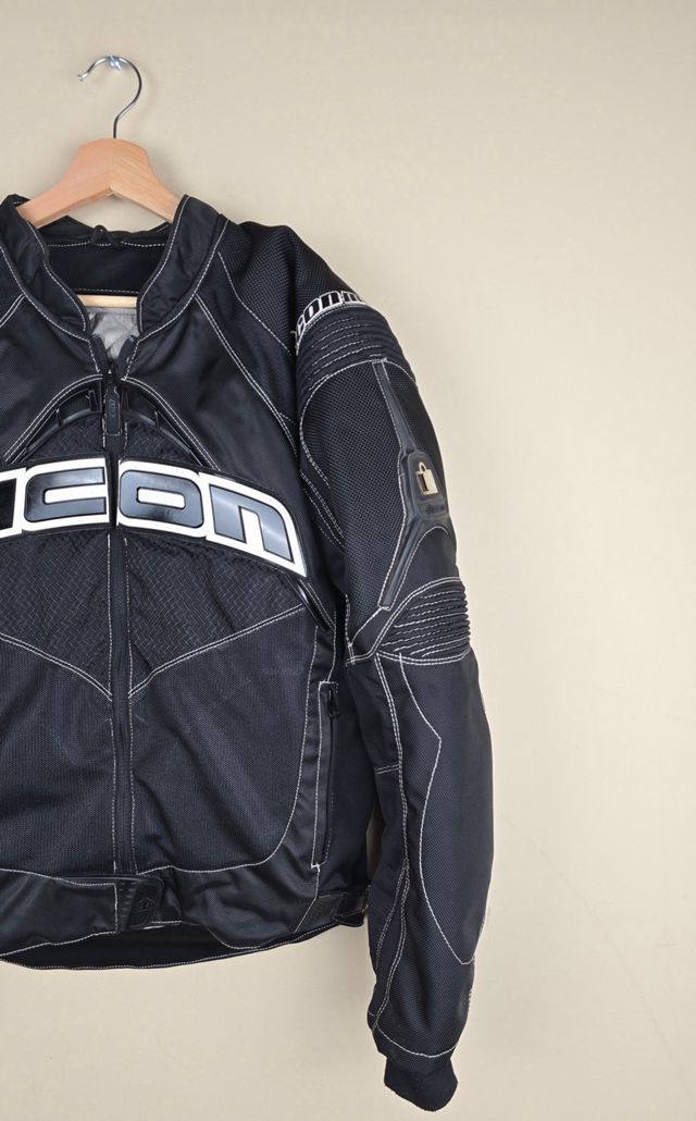 Vintage Early 2000s ICON Mesh Biker Jacket Selected By The Igala NYC #1