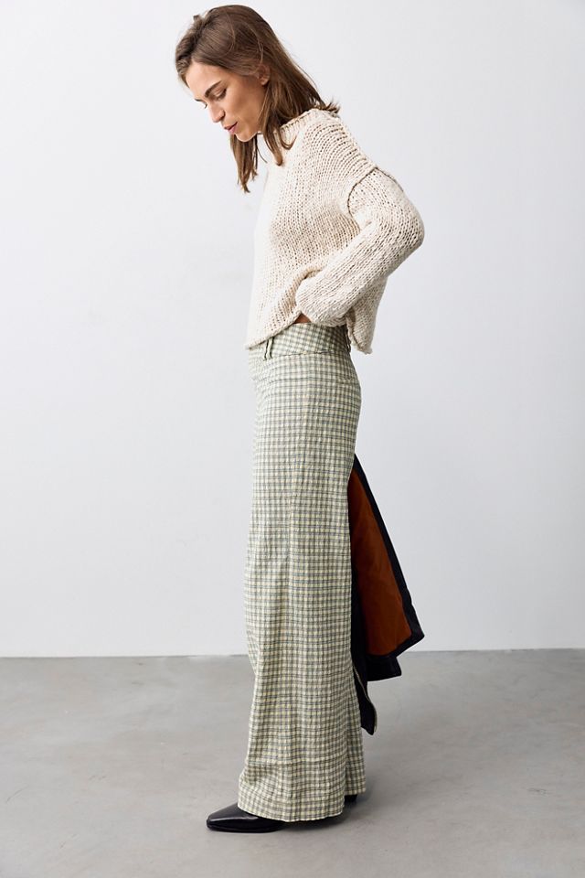 Time Flies Low-Rise Clean Trousers #1