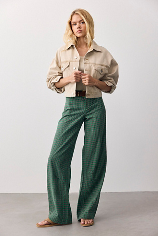 Time Flies Low-Rise Clean Trousers