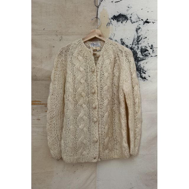 GOOD DAYS 1950s/60s Cable Knit Cardigan #1