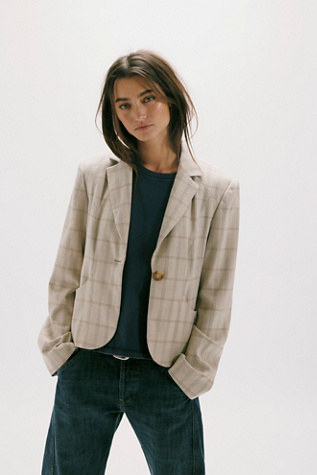 Whip Smart Plaid Blazer