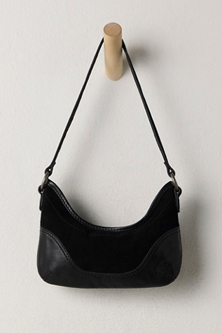 Женская сумка Free People Sindy Leather Shoulder, цвет: Чёрный — фото 4