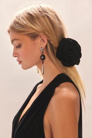 Belle Rosette Claw Clip at Free People in Black