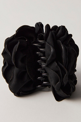 Женские аксессуары для волос Free People Belle Rosette Claw Clip, цвет: Чёрный — фото 3