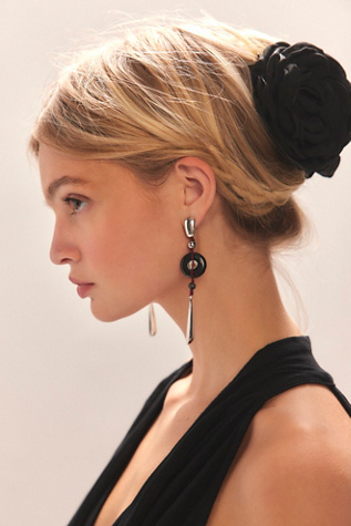 Женские аксессуары для волос Free People Belle Rosette Claw Clip, цвет: Чёрный — фото 4