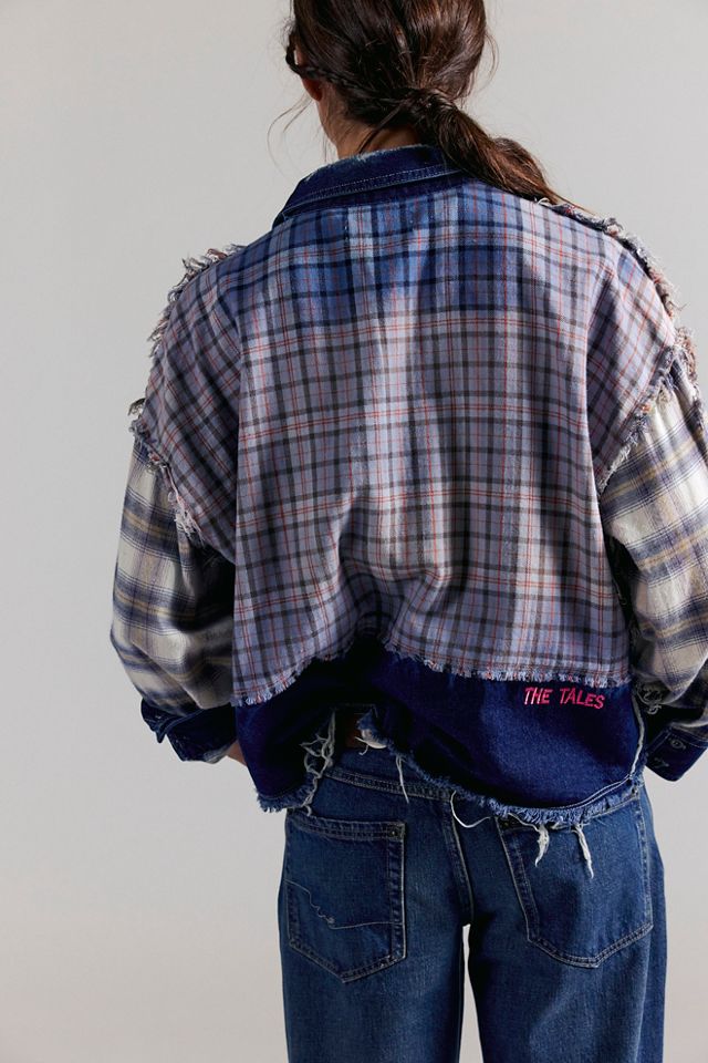 The Tales Mixed Denim Flannel Button Down #1