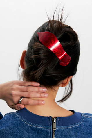 Jetsetter Flat Claw at Free People in Red