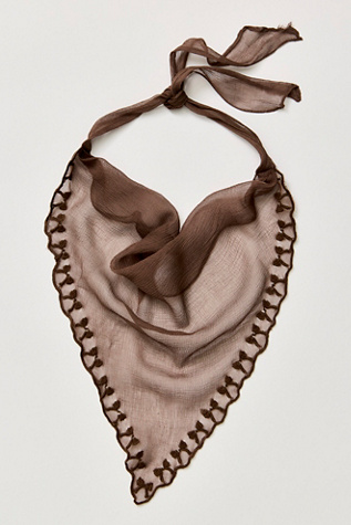 Chrissy Sheer Hair Scarf at Free People in Choc