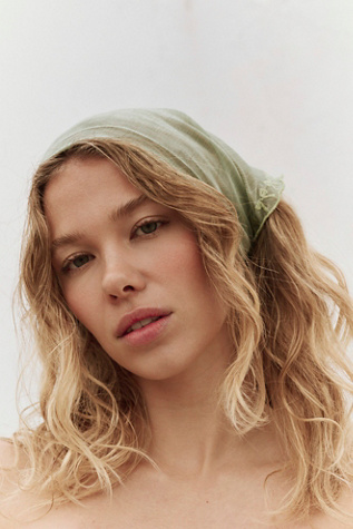 Chrissy Sheer Hair Scarf at Free People in Sage