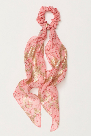 Wild At Heart Shimmer Scarf by Free People in Pink
